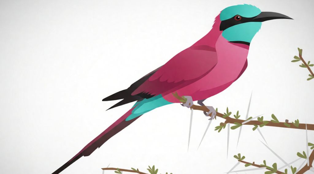 The Northern Carmine Bee-eater: Nature's Dapper Aerial Assassin