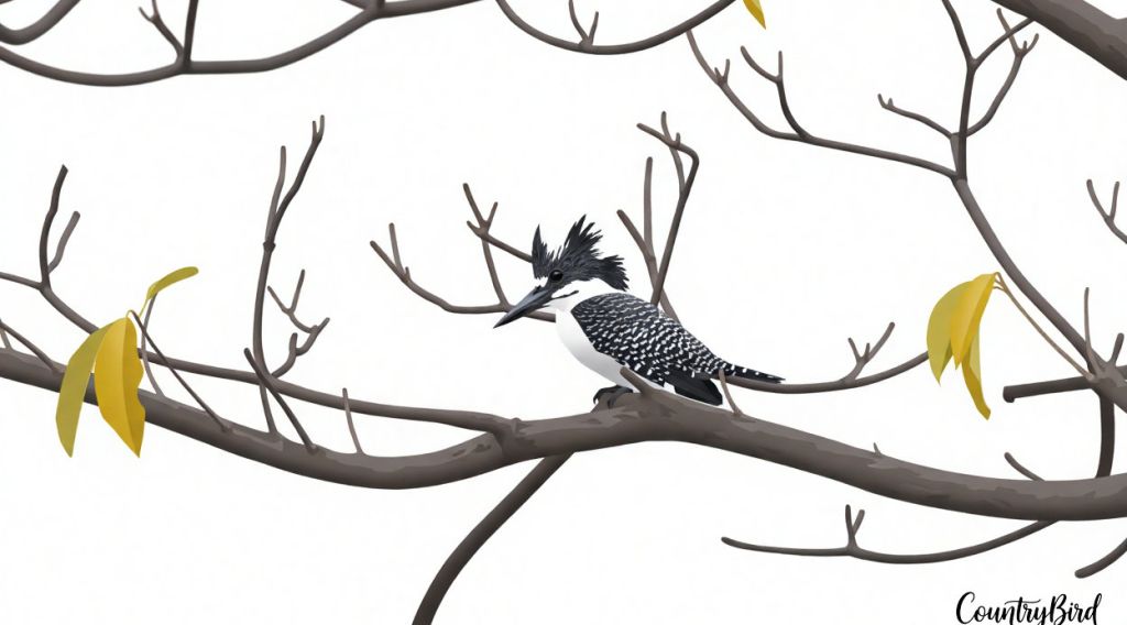 The Crested Kingfisher: The River's Punk Rock Boss in a Tuxedo