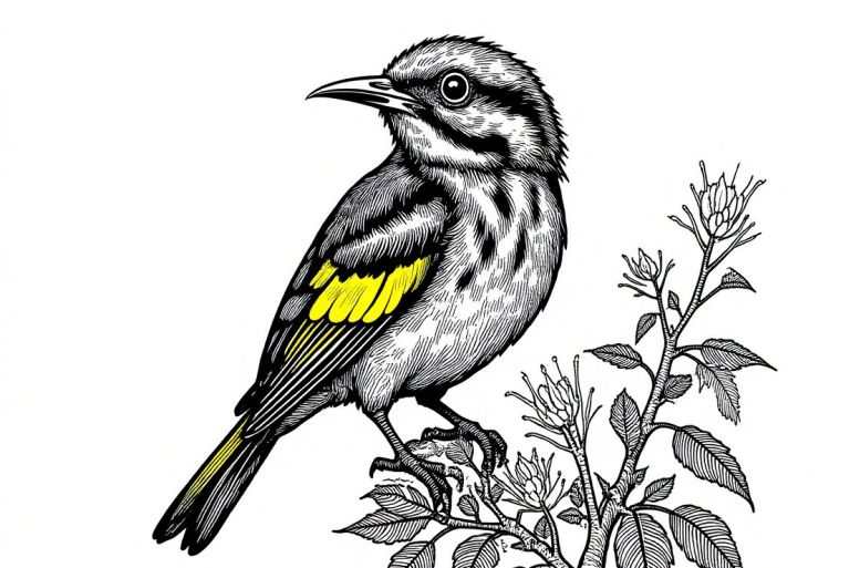 The New Holland Honeyeater: Nature's Caffeinated Sugar Fiend